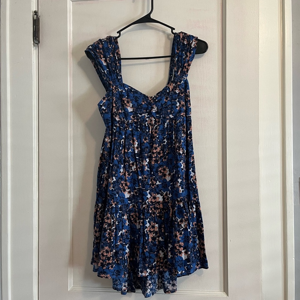 Free People Blue Floral Dress